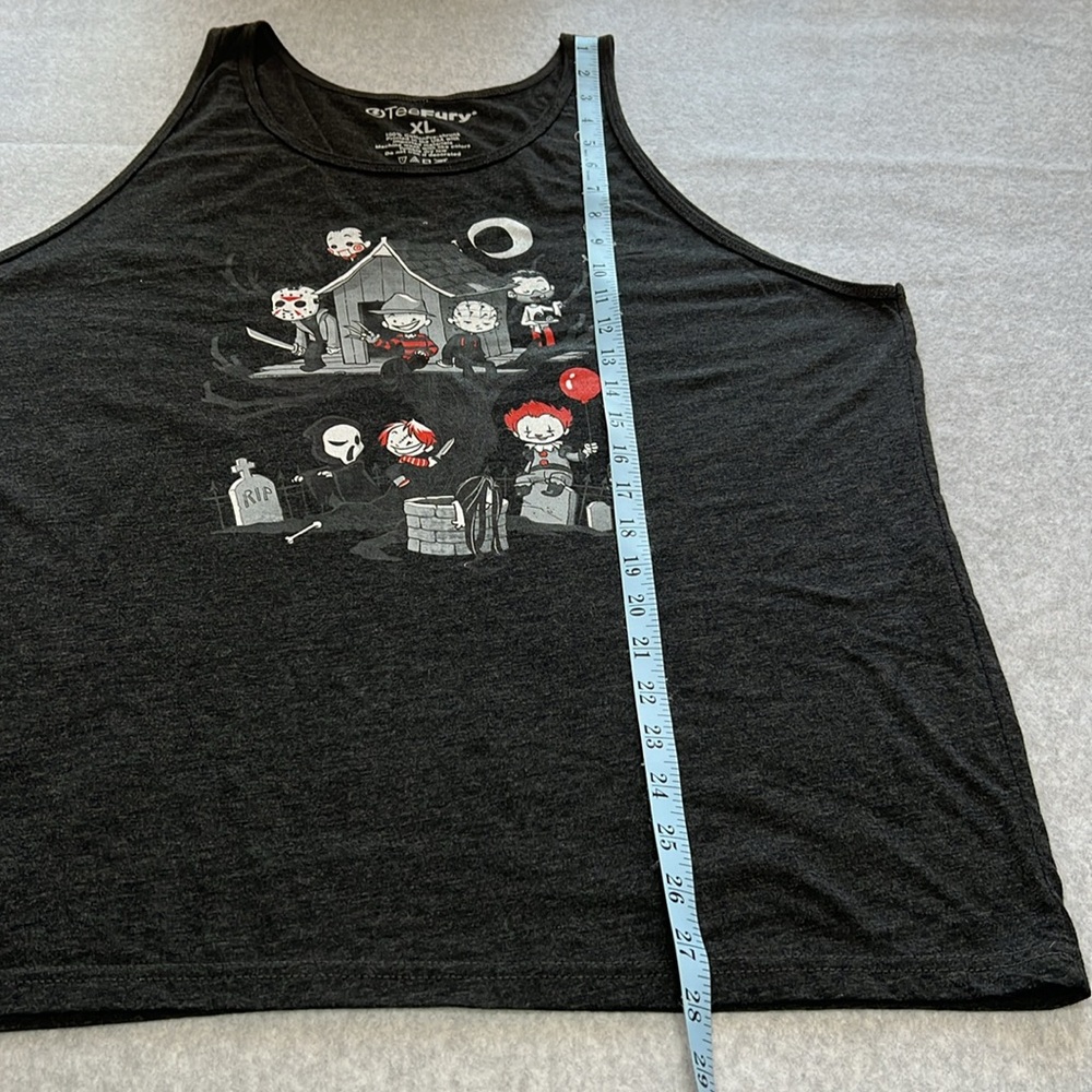 TeeFury Unisex Horror Kids Treehouse Halloween Tank Top Charcoal Gray Size XL - Picture 6 of 7